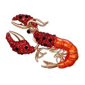 Crawfish - Lobster Brooch - New